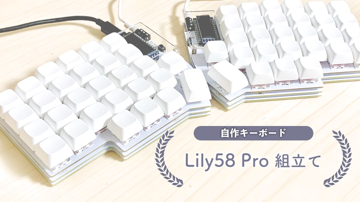 初心者がセパレート式自作キーボード・Lily58 Pro を作ってみた 