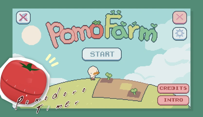 可愛いあひると一緒に作業効率up。ポモドーロタイマー×農業放置ゲーム『PomoFarm』