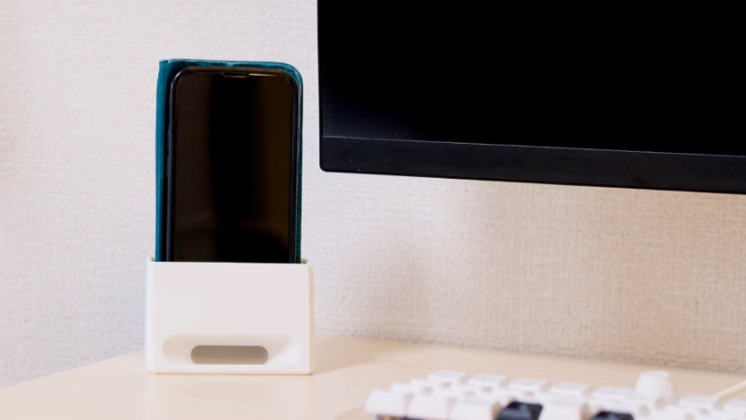 シンプルな非電源スマホスピーカー