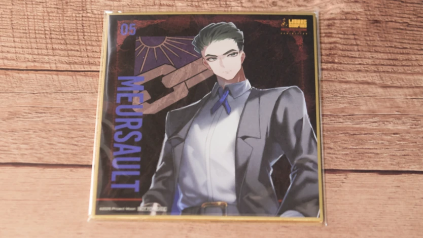 リンバス展の入場特典ミニ色紙